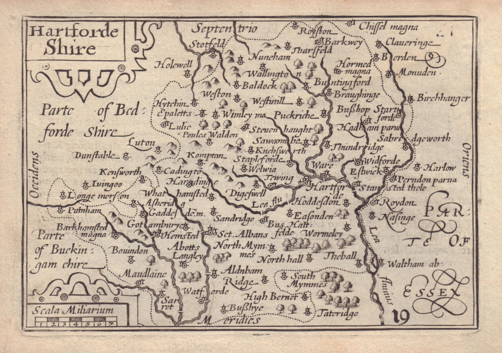 Hartforde Shire by Keere.